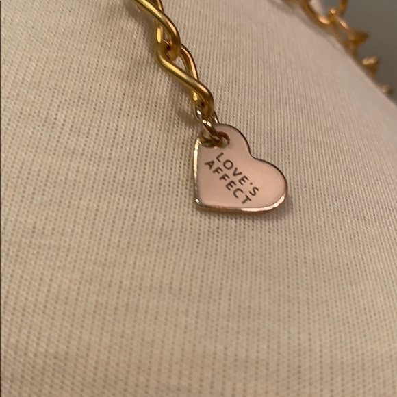 Loves affect necklace choker style in brown/cream - Picture 4 of 4